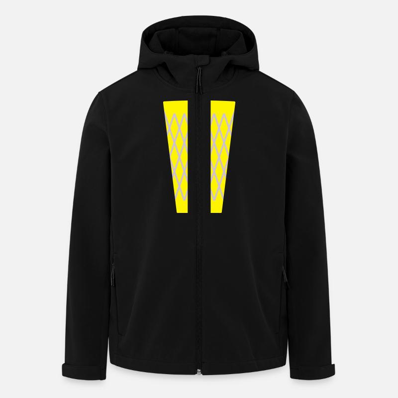 Apfelwein Glas _Geripptes - Recycelte Männer Softshell-Jacke von Stanley/Stella - Schwarz