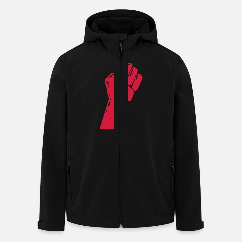 Revolution! (V) - Recycelte Männer Softshell-Jacke von Stanley/Stella - Schwarz