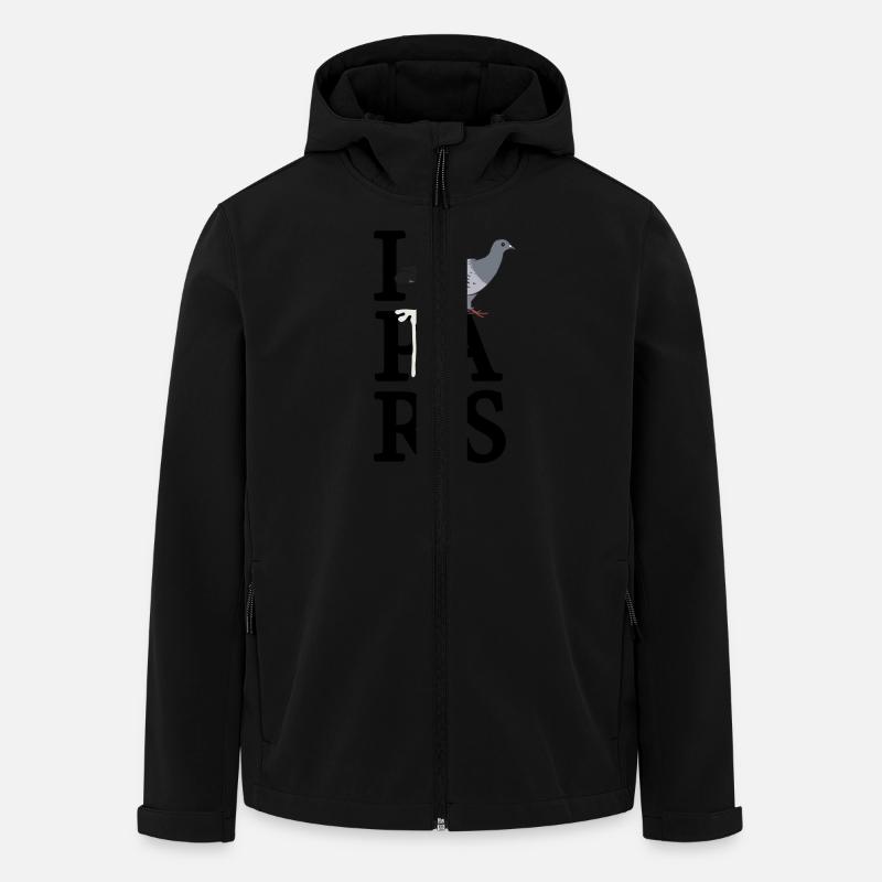 I pigeon Paris - Recycelte Männer Softshell-Jacke von Stanley/Stella - Schwarz