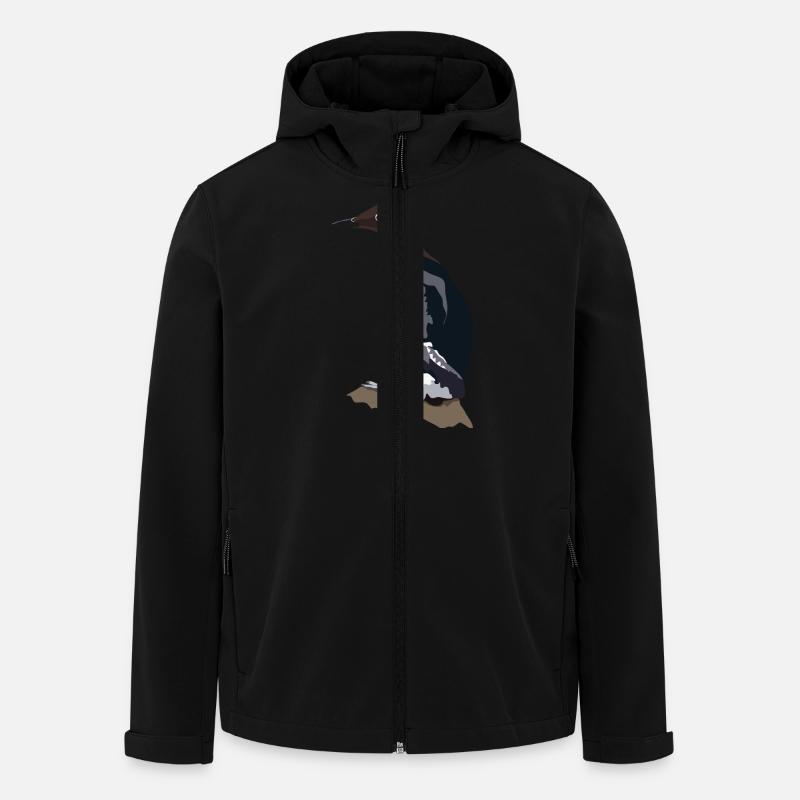 Trottellumme - Recycelte Männer Softshell-Jacke von Stanley/Stella - Schwarz