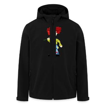 Clown - Recycelte Männer Softshell-Jacke von Stanley/Stella - Schwarz - Vorne - AI Model Male 185 light (185cm)