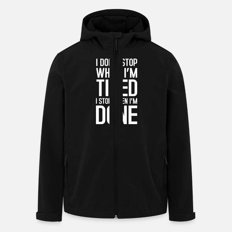 I dont stop - Men’s Recycled Softshell Jacket by Stanley/Stella - black