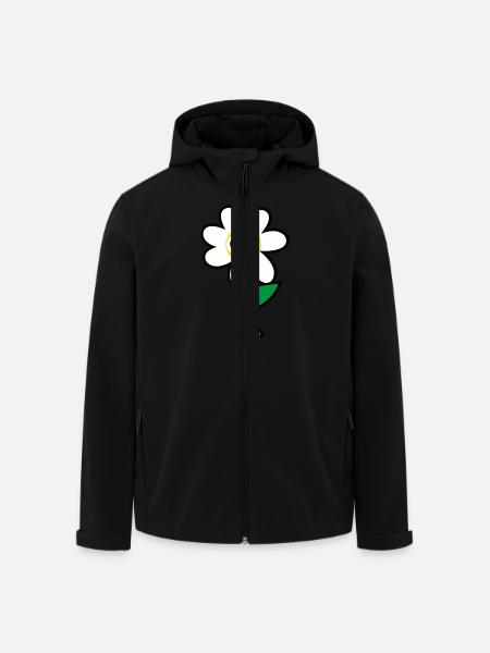 Flower / Blume - Recycelte Männer Softshell-Jacke von Stanley/Stella - Schwarz
