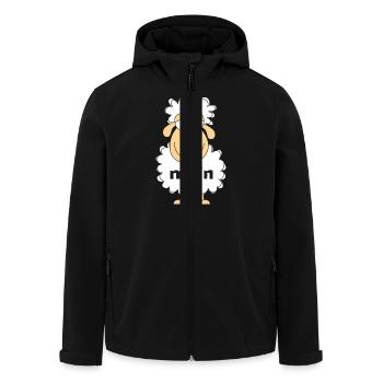 Schaaf Moin - Recycelte Männer Softshell-Jacke von Stanley/Stella - Schwarz - Vorne - AI Model Male 185 light (185cm)