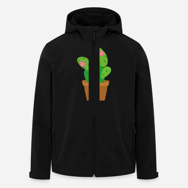 Kaktus - Recycelte Männer Softshell-Jacke von Stanley/Stella - Schwarz