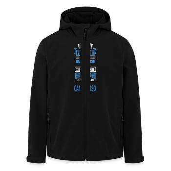CANE CORSO - Recycelte Männer Softshell-Jacke von Stanley/Stella - Schwarz - Vorne - AI Model Male 185 light (185cm)