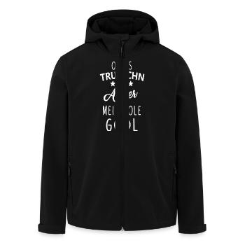 Trutschn Godl - Recycelte Männer Softshell-Jacke von Stanley/Stella - Schwarz - Vorne - AI Model Male 185 light (185cm)