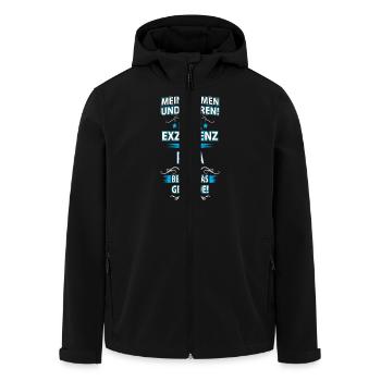 PAPA - Recycelte Männer Softshell-Jacke von Stanley/Stella - Schwarz - Vorne - AI Model Male 185 light (185cm)