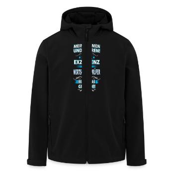 WIRTSCHAFTSPRÜFER - Recycelte Männer Softshell-Jacke von Stanley/Stella - Schwarz - Vorne - AI Model Male 185 light (185cm)