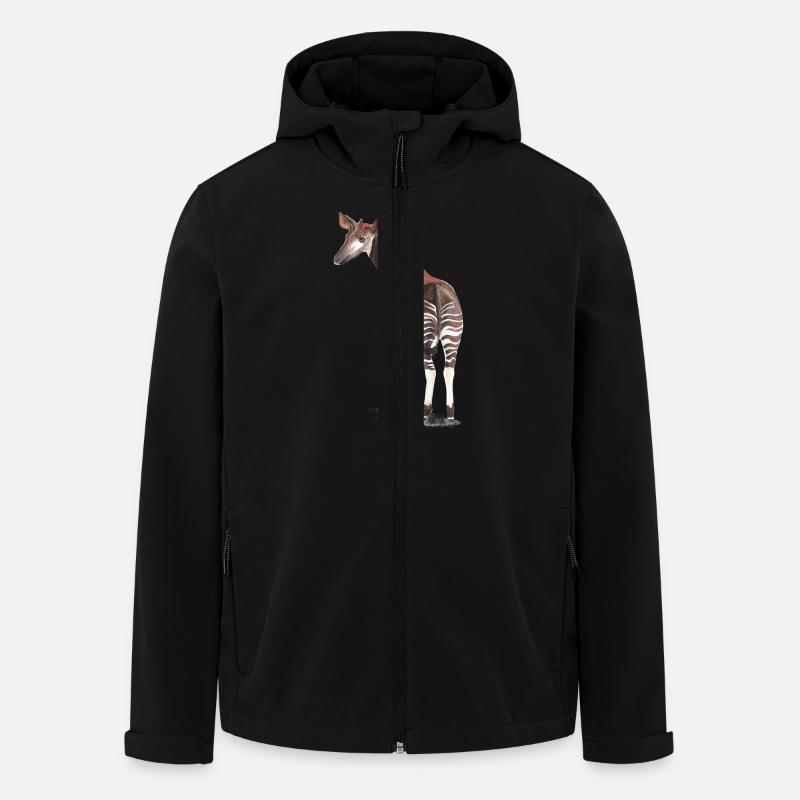 Okapi - Recycelte Männer Softshell-Jacke von Stanley/Stella - Schwarz