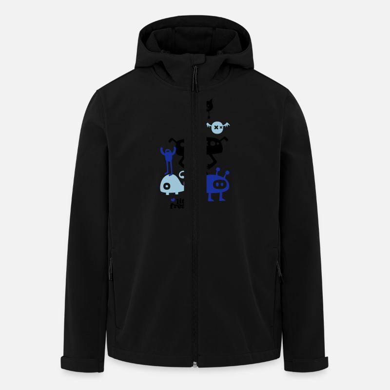 Little Freakz - Men’s Recycled Softshell Jacket by Stanley/Stella - black