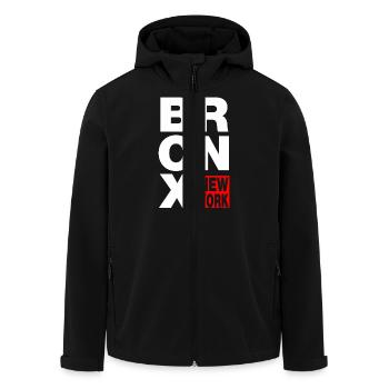 bronx new york - Recycelte Männer Softshell-Jacke von Stanley/Stella - Schwarz - Vorne - AI Model Male 185 light (185cm)