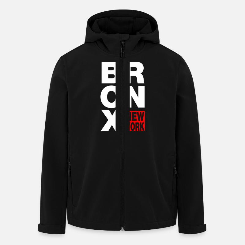 bronx new york - Recycelte Männer Softshell-Jacke von Stanley/Stella - Schwarz