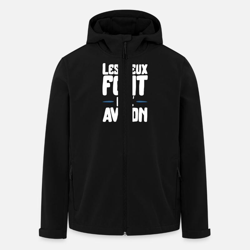 Les dieux aviron cadeau - Veste softshell homme en polyester recyclé Stanley/Stella - noir