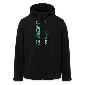 Yes I Do Have A Retirement Plan I Plan On Cycling - Recycelte Männer Softshell-Jacke von Stanley/Stella - Schwarz - Vorne - AI Model Male 185 light (185cm)