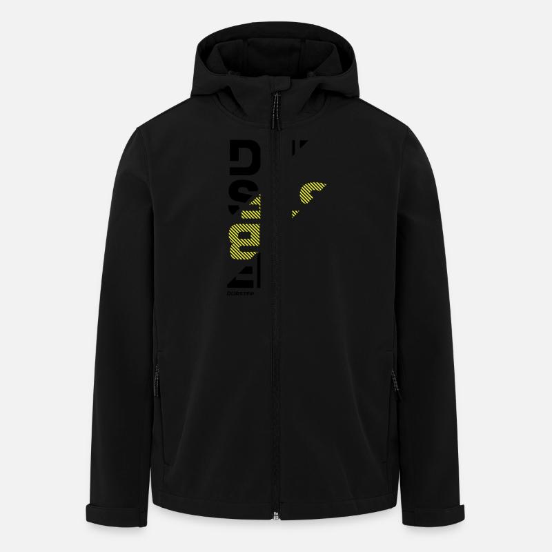 Dubstep sliced - Men’s Recycled Softshell Jacket by Stanley/Stella - black