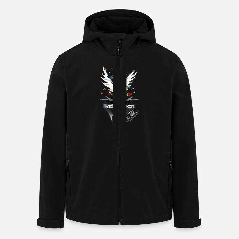 true love white - Men’s Recycled Softshell Jacket by Stanley/Stella - black