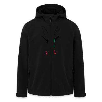 Chirurgien - Veste softshell homme en polyester recyclé Stanley/Stella - noir - Devant - AI Model Male 185 light (185cm)