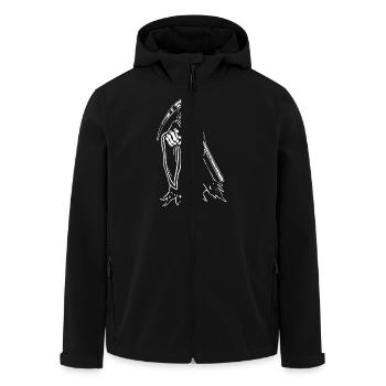 Jedermann - Recycelte Männer Softshell-Jacke von Stanley/Stella - Schwarz - Vorne - AI Model Male 185 light (185cm)