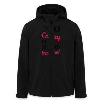 Insane - Veste softshell homme en polyester recyclé Stanley/Stella - noir - Devant - AI Model Male 185 light (185cm)