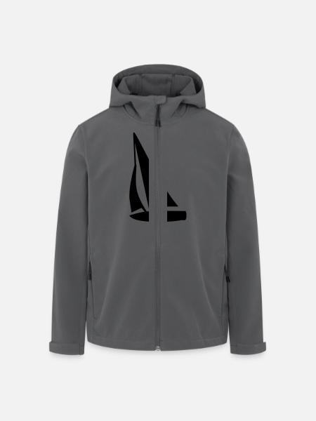 Segelboot - Recycelte Männer Softshell-Jacke von Stanley/Stella - Schwarz