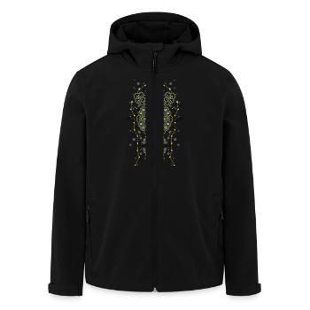 Totem techno Mix 02 - Veste softshell homme en polyester recyclé Stanley/Stella - noir - Devant - AI Model Male 185 light (185cm)