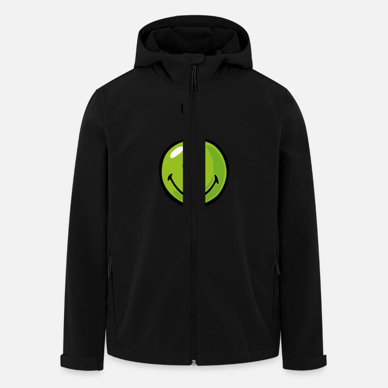 Smiley Alien - Recycelte Männer Softshell-Jacke von Stanley/Stella - Schwarz