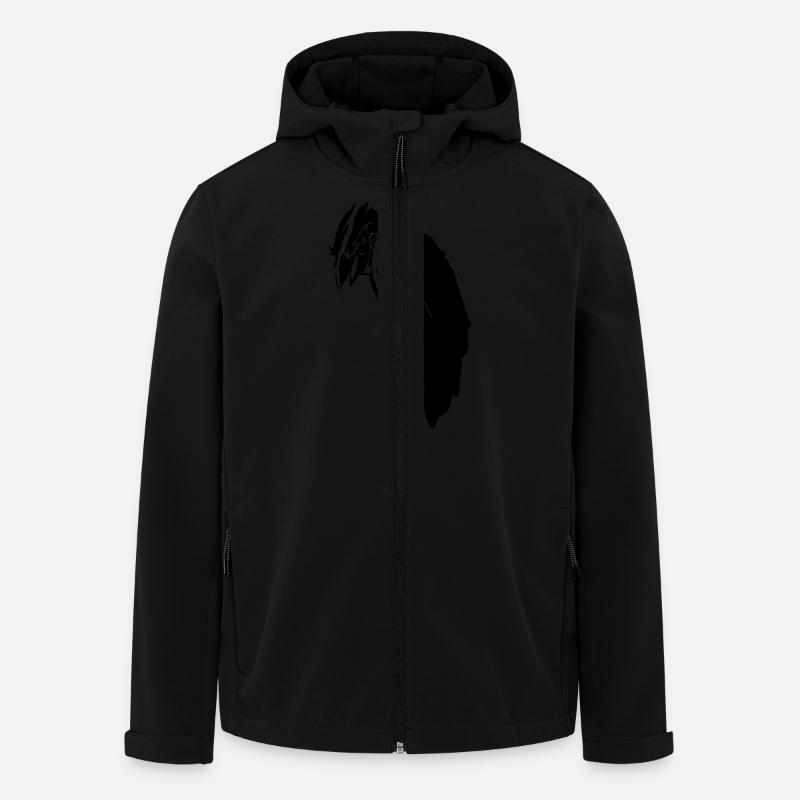 Black Crow Raabe - Recycelte Männer Softshell-Jacke von Stanley/Stella - Schwarz