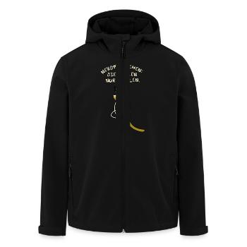 Nerdmännchen wollen nur spielen - Recycelte Männer Softshell-Jacke von Stanley/Stella - Schwarz - Vorne - AI Model Male 185 light (185cm)