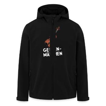 Geigen Spieler Instrument Geiger Violinist Violine - Recycelte Männer Softshell-Jacke von Stanley/Stella - Schwarz - Vorne - AI Model Male 185 light (185cm)