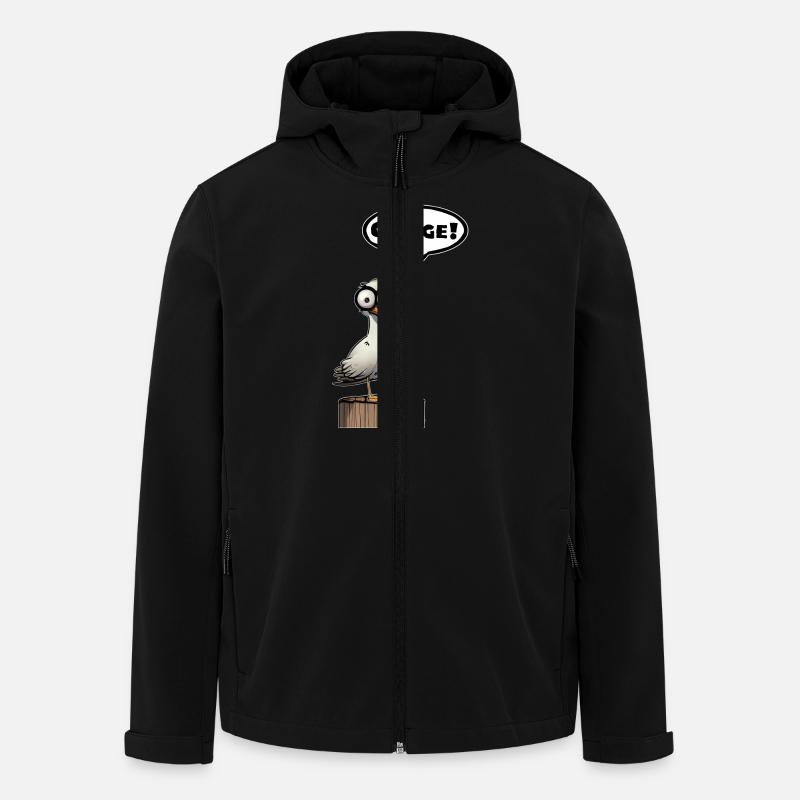 Seagull embarrass - Men’s Recycled Softshell Jacket by Stanley/Stella - black