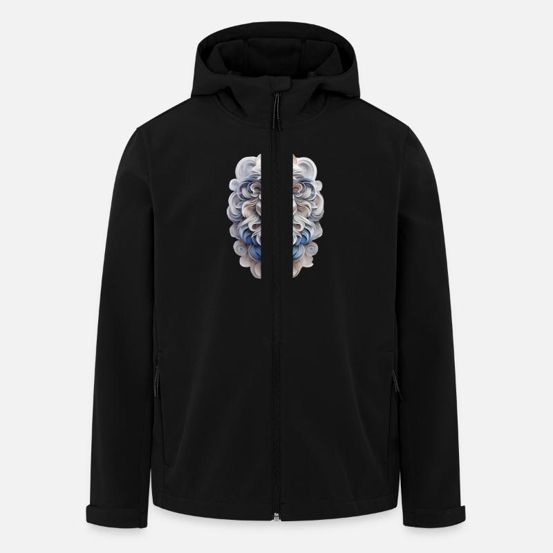 Signe du zodiaque Lion - Veste softshell homme en polyester recyclé Stanley/Stella - noir