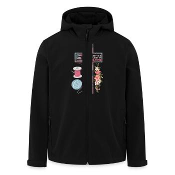 All I Need Today Is A Little Bit Of Quilting Quilt - Recycelte Männer Softshell-Jacke von Stanley/Stella - Schwarz - Vorne - AI Model Male 185 light (185cm)
