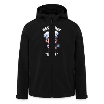 Bester Koch aller Zeiten - Recycelte Männer Softshell-Jacke von Stanley/Stella - Schwarz - Vorne - AI Model Male 185 light (185cm)