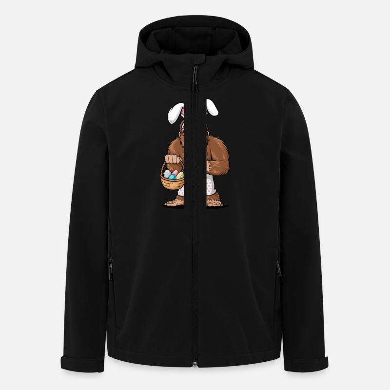 Bigfoot Easter - Men’s Recycled Softshell Jacket by Stanley/Stella - black