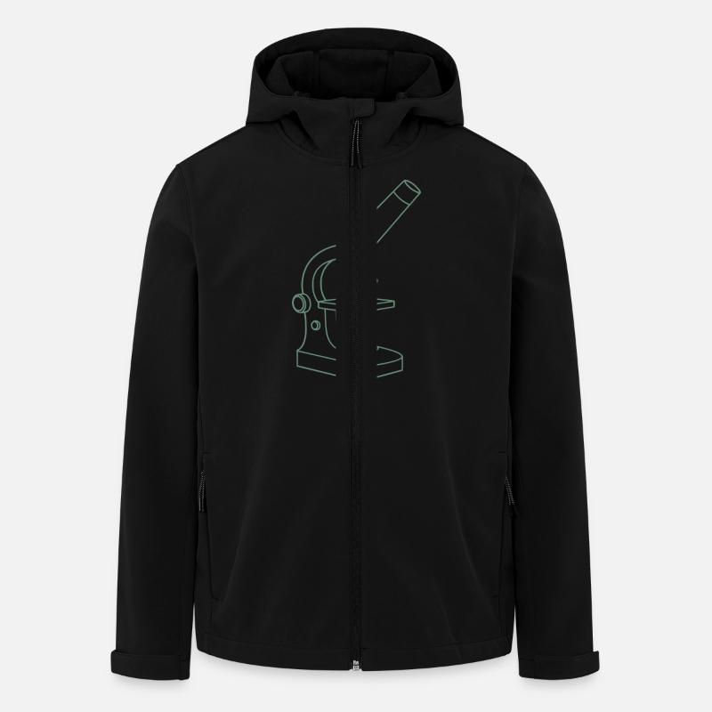 Microscope - Men’s Recycled Softshell Jacket by Stanley/Stella - black