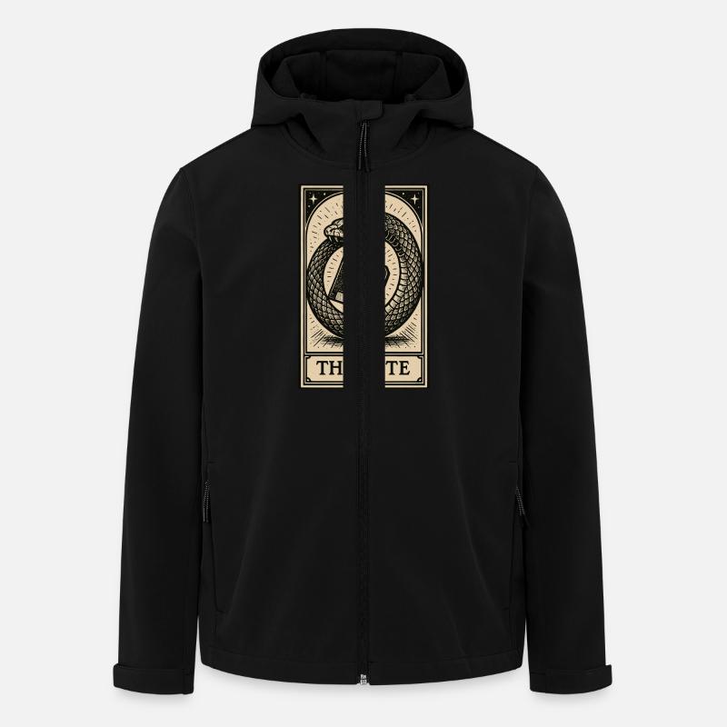 Data Hoarding Tarot – Das Byte - Recycelte Männer Softshell-Jacke von Stanley/Stella - Schwarz