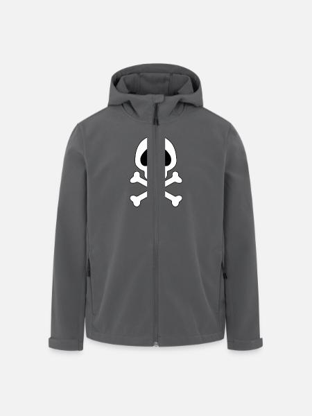 Tête de mort Pirate - ani - Stanley/Stella herre softshelljakke i genanvendt polyester - sort