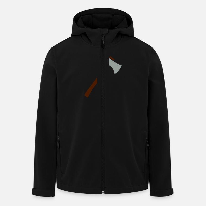 Axt - Recycelte Männer Softshell-Jacke von Stanley/Stella - Schwarz