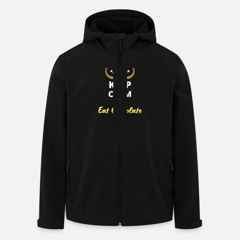 Keep Calm and Eat Chocolate - Veste softshell homme en polyester recyclé Stanley/Stella - noir