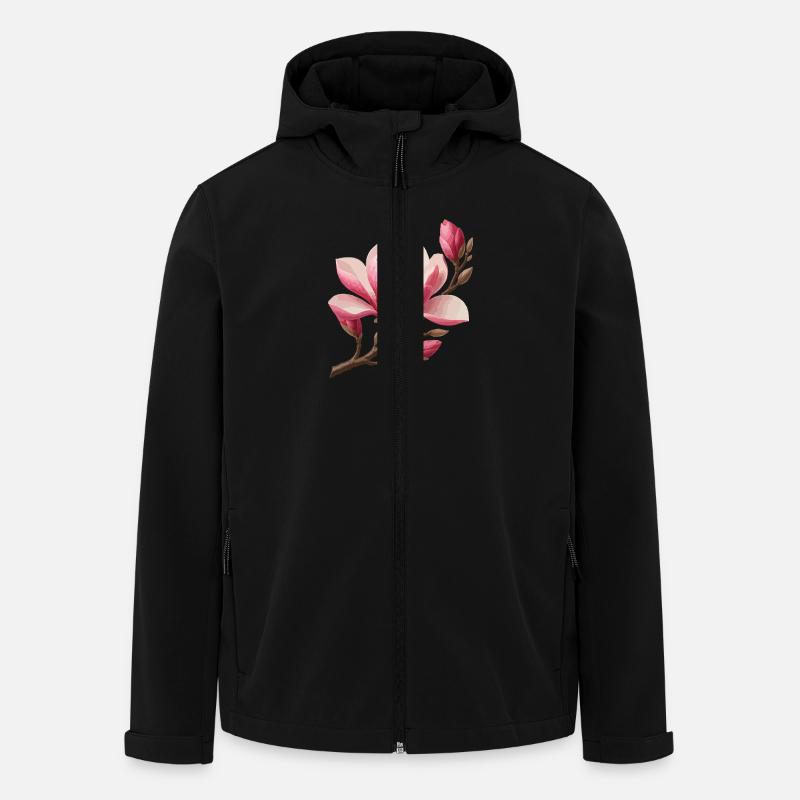 Magnolie - Recycelte Männer Softshell-Jacke von Stanley/Stella - Schwarz