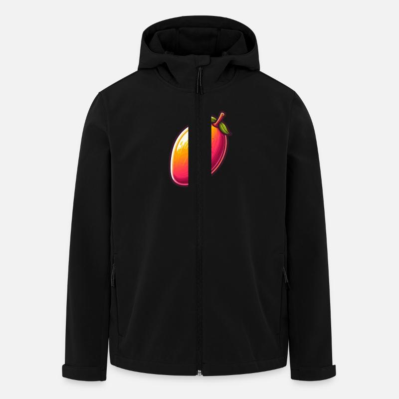 Mango große Früchte - Recycelte Männer Softshell-Jacke von Stanley/Stella - Schwarz