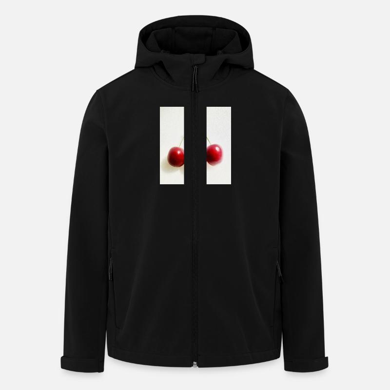 Kirsche - Recycelte Männer Softshell-Jacke von Stanley/Stella - Schwarz