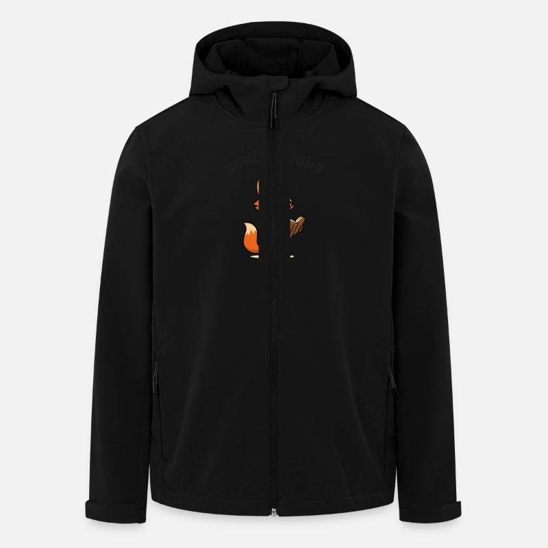 fuchs schlaufuchs - Recycelte Männer Softshell-Jacke von Stanley/Stella - Schwarz