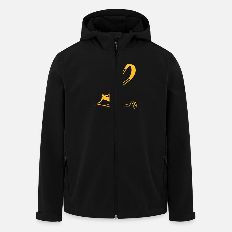 Kiter - Recycelte Männer Softshell-Jacke von Stanley/Stella - Schwarz