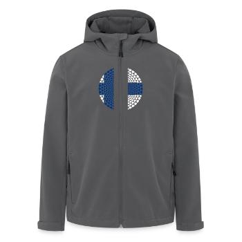 Finland Finnland Suomi Love HERZ Mandala - Recycelte Männer Softshell-Jacke von Stanley/Stella - Schwarz - Vorne - AI Model Male 185 light (185cm)