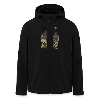 MEXIKO - Recycelte Männer Softshell-Jacke von Stanley/Stella - Schwarz - Vorne - AI Model Male 185 light (185cm)