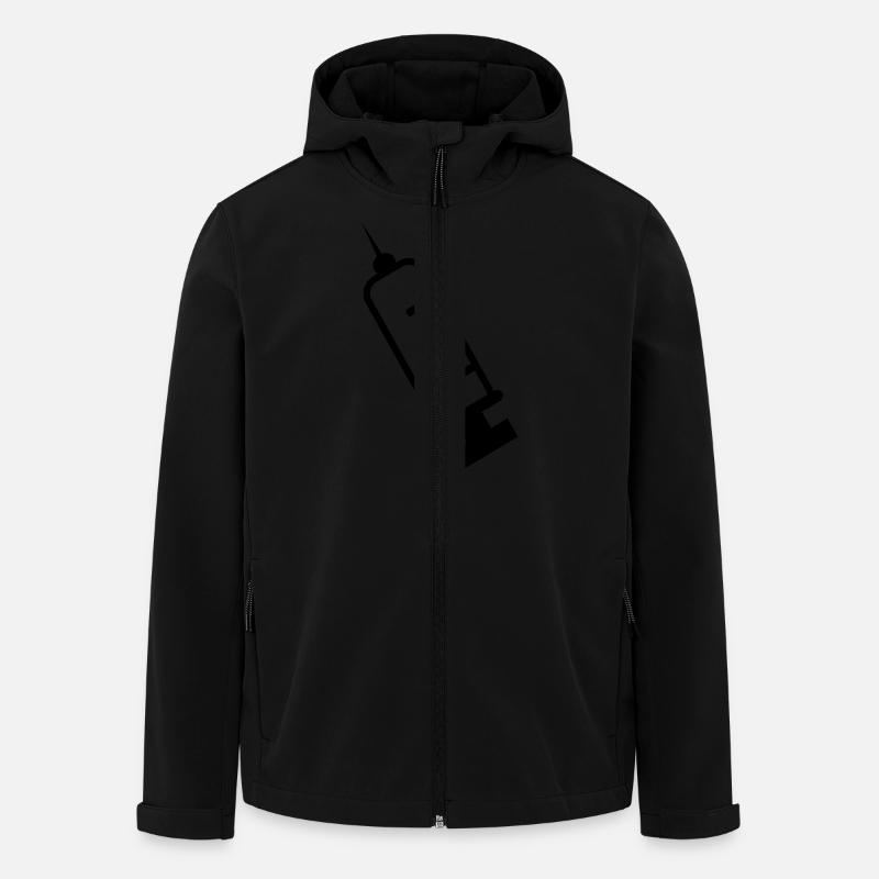 Spritze - Recycelte Männer Softshell-Jacke von Stanley/Stella - Schwarz