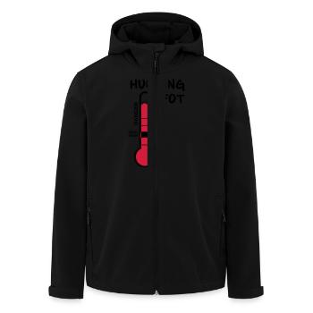 Thermometer HUCKING FOT - Recycelte Männer Softshell-Jacke von Stanley/Stella - Schwarz - Vorne - AI Model Male 185 light (185cm)