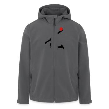 basketball - Men’s Recycled Softshell Jacket by Stanley/Stella - black - Front - AI Model Male 185 light (185cm)